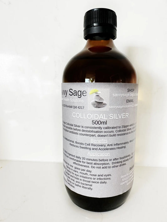 Colloidal Silver 20ppm 500mL