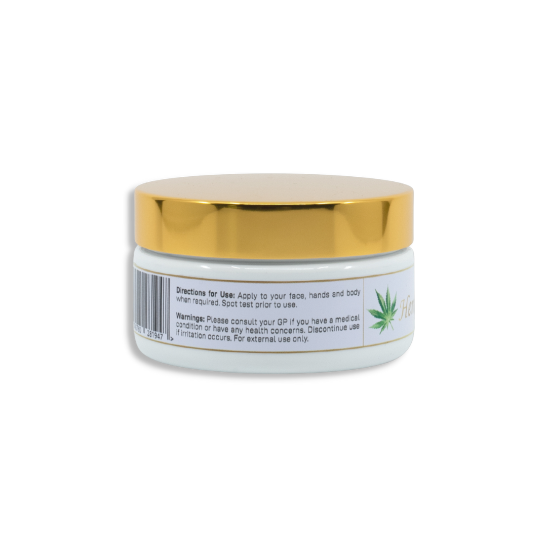 Hemp Calm Rub 100g - With Hemp Seed Oil, Aloe Vera Gel, Macadamia Oil, Jojoba Oil, Cocoa Butter, Organic Shea Butter & Vitamin E