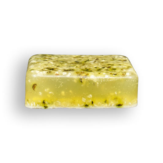 Hemp Exfoliating Body Bar 90g - With Hemp Seed Oil, Hulled Hemp Seeds + Oat, Coconut & Olive Oils
